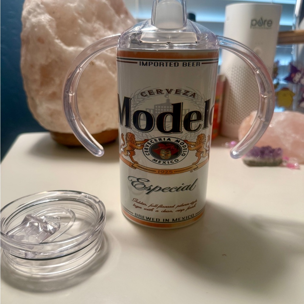 ModelCo Especial Beer Can Sippy Cup - Clear New